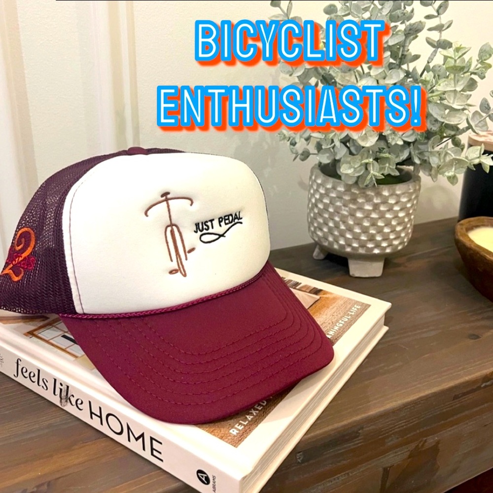 Biking inspired Snap Back Hat NWT